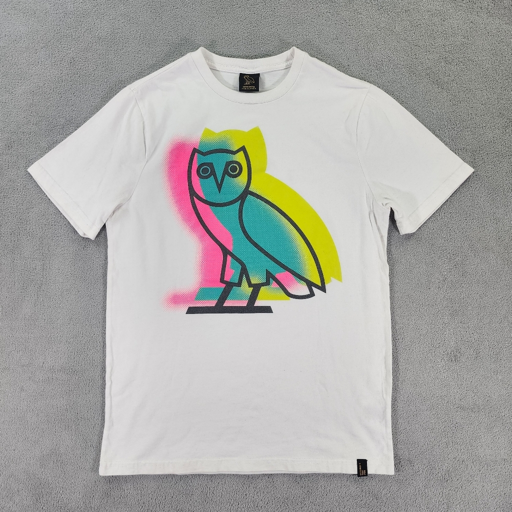 OVO October's Very Own T-shirt Mens  Extra Small Stencil Owl Made In Canada